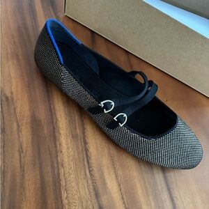 Rothys Bronzite double strap mary jane sz 11.5